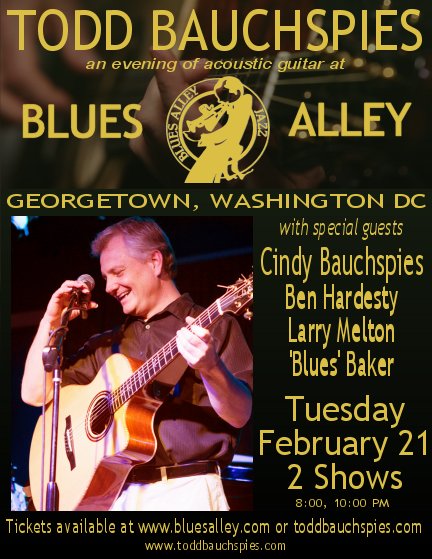 Todd Bauchspies at Blues Alley